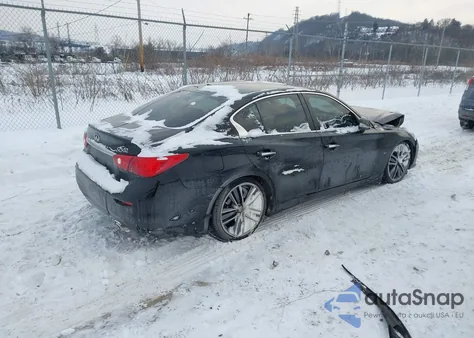 2014 Infiniti Q50 Sport from USA, damaged, VIN JN1BV7AR0EM686849